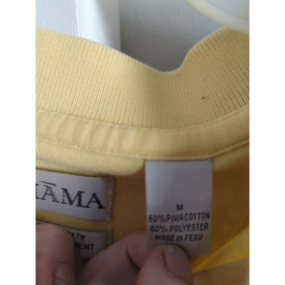 (2) Tehama IZOD Men's M Yellow Short Sleeve Polo Shirts - Picture 11 of 12
